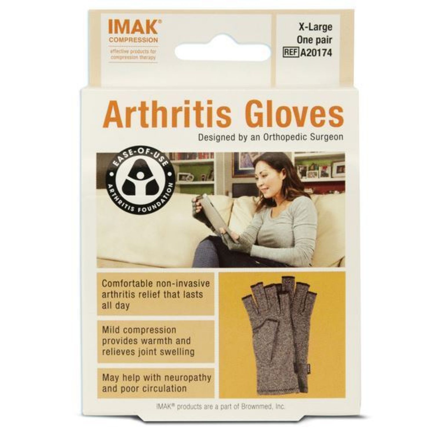 IMAK Arthritis Gloves Medium, Pair GMobility